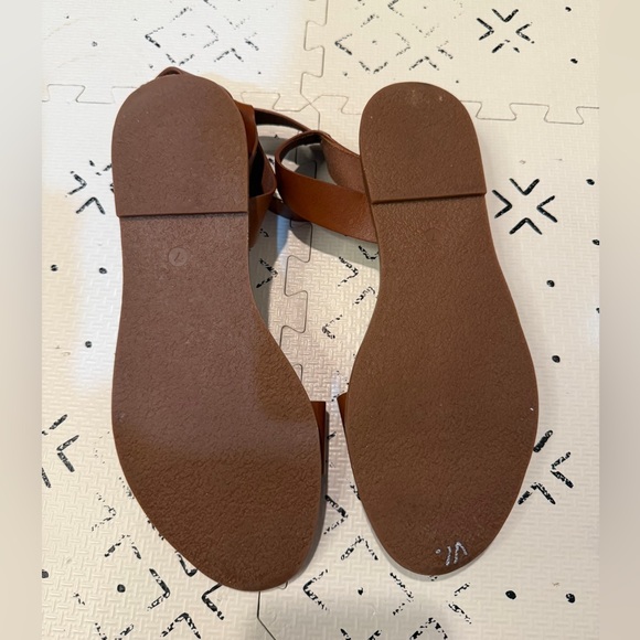 Madewell The Boardwalk Leather Sandals Women's Size 7 Ankle Strap Like New - Picture 6 of 8